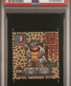 1999 AMADA POKEMON JAPANESE SUPER DX GOLD STICKERS #D125 BLASTOISE SUPER DX GOLD STICKERS PSA 9